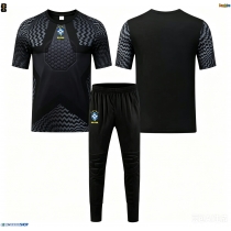 Maglie da calcio Brasile Portiere Prima Maglia Bambino Mondiali 2026  Manica Corta + Pantaloni corti)